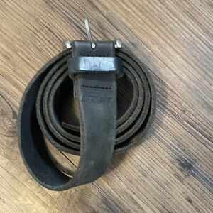Ariat Black Leather Men's Belt with Metal Buckle